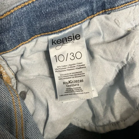 Kensie Light Blue Distressed Ankle Jeans The ultimate high rise skinny Jeans - Picture 2 of 3